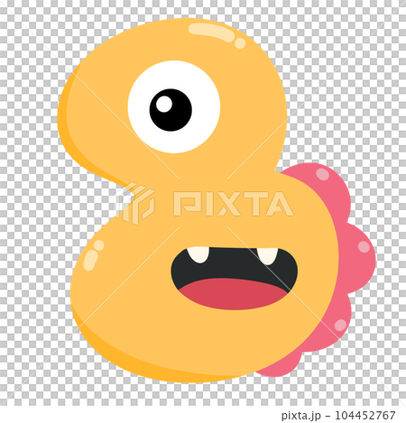 Numberic alphabet illustration monster. Numberic alphabet illustration monster. 104452767