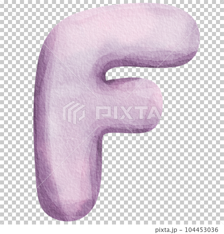 Watercolor uppercase alphabet. Watercolor uppercase alphabet. 104453036