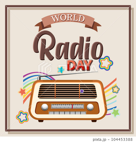 World Radio Day Banner World Radio Day Banner 104453388