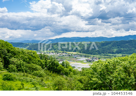 西目屋村 町並み 遠景 西目屋村 町並み 遠景 104453546