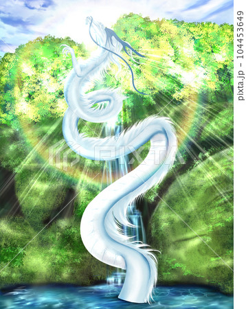 後光と白竜 104453649