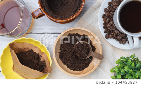 コーヒー豆の残りカス　イメージ 104453827