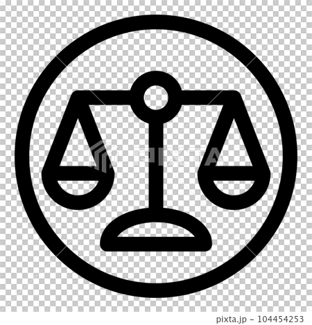 代表黃道十二宮天秤座的線條樣式圖標 104454253