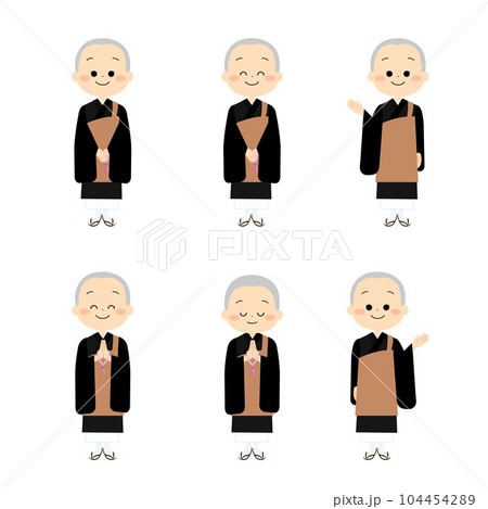 かわいいお坊さんセット かわいいお坊さんセット 104454289