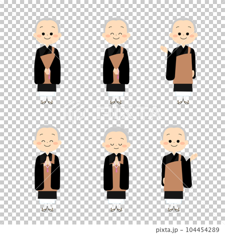 かわいいお坊さんセット かわいいお坊さんセット 104454289