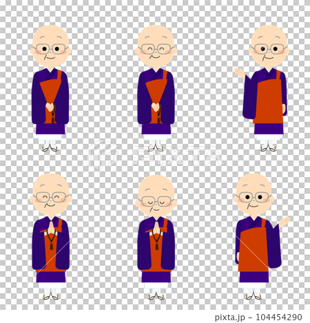 cute monk set 104454290