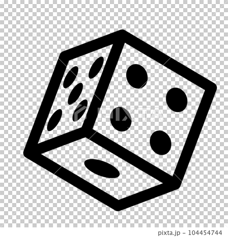 line style icon representing dice line style icon representing dice 104454744