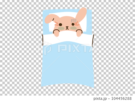 Sleepless rabbit, whole body, light blue Sleepless rabbit, whole body, light blue 104456288