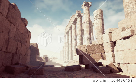 Ruines of Amun temple in Soleb 104456452