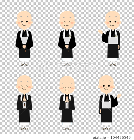 可愛的和尚套裝 104456549