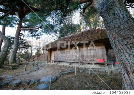 福島県 二本松市 冬 二本松城・霞ヶ城 洗心亭 福島県 二本松市 冬 二本松城・霞ヶ城 洗心亭 104458058