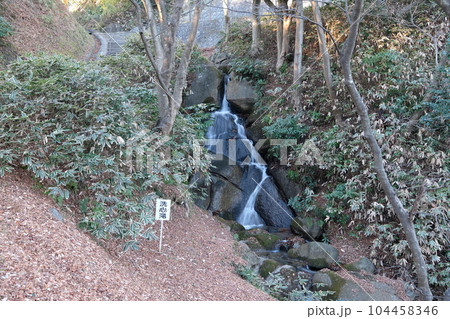 福島県 二本松市 冬 二本松城・霞ヶ城 洗心滝 福島県 二本松市 冬 二本松城・霞ヶ城 洗心滝 104458346