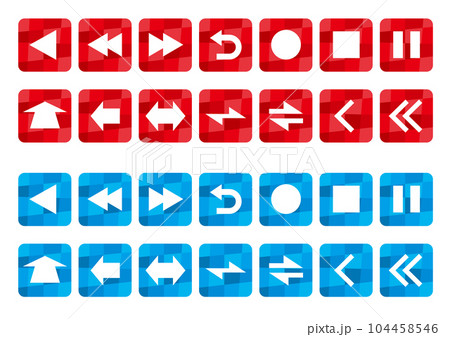 シンプルな矢印などのアイコンのベクター画像 104458546