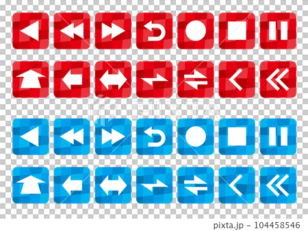シンプルな矢印などのアイコンのベクター画像 104458546