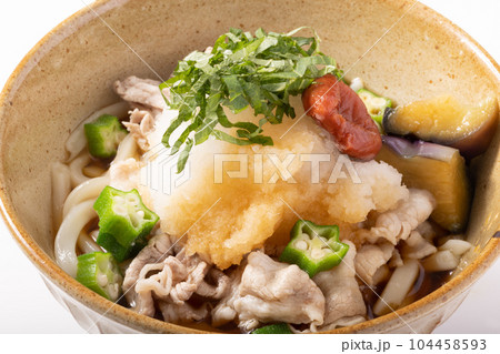 梅おろし豚しゃぶ冷やしうどん 104458593