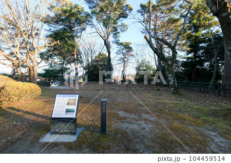 福島県　二本松市　冬　二本松城・霞ヶ城　本宮館 104459514