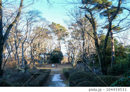 福島県　二本松市　冬　二本松城・霞ヶ城　本宮館 104459531