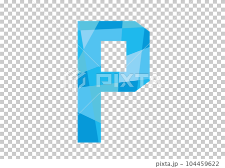 Simple sparkling crystal-like numbers and letters 104459622