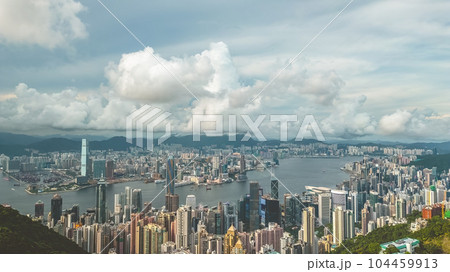 June 26 2023, towering skyscrapers, and vibrant energy at hk June 26 2023, towering skyscrapers, and vibrant energy at hk 104459913