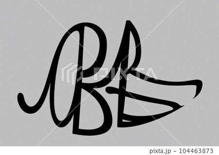 Brutalism. Brutalist. Abstract background. Illustration of large, colorful and striking text. Minimalist or monochrome color palettes. Black and white with touches of saturated colors. 104463873