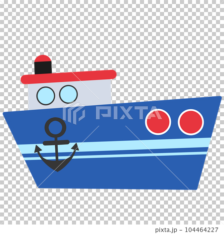 Cute fishermen boat 104464227