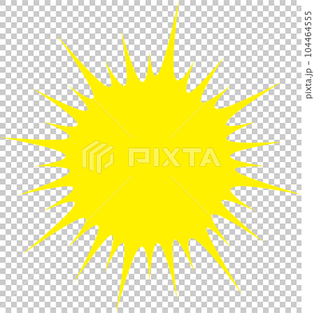 yellow starburst 104464555