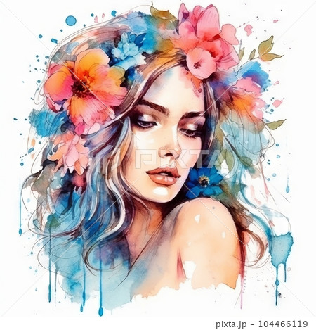 Creates beautiful watercolor paintings of flowers on Trendy Art Ideas