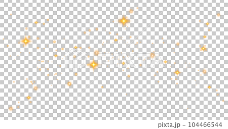 Golden glitter wave abstract illustration. Golden stars dust trail sparkling particles isolated on transparent background. Magic concept. PNG. Golden glitter wave abstract illustration. Golden stars dust trail sparkling particles isolated on transparent background. Magic concept. PNG. 104466544