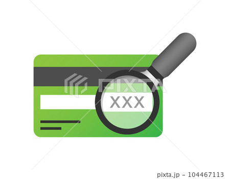 Credit card icon in flat style. CVV verification code vector illustration on isolated background. Payment sign business concept. 104467113