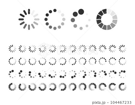 Loading bar icon in flat style. Progress indicator vector illustration on isolated background. Download button sign business concept. Loading bar icon in flat style. Progress indicator vector illustration on isolated background. Download button sign business concept. 104467233