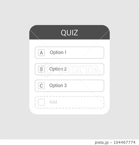 Quiz guess social media sticker icon in flat style. Faq vector illustration on isolated background. Help button sign business concept. Quiz guess social media sticker icon in flat style. Faq vector illustration on isolated background. Help button sign business concept. 104467774