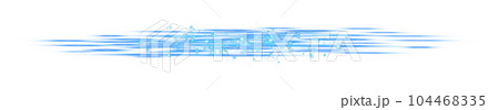 Blue horizontal lens flares. Laser beams, horizontal light rays. Beautiful light flares. Glowing streaks on transparent background. Png. 104468335