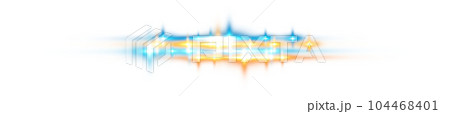 Yellow and blue horizontal lens flares. Laser beams, horizontal light rays. Beautiful light flares. Glowing streaks on transparent background. Png. Yellow and blue horizontal lens flares. Laser beams, horizontal light rays. Beautiful light flares. Glowing streaks on transparent background. Png. 104468401
