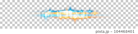 Yellow and blue horizontal lens flares. Laser beams, horizontal light rays. Beautiful light flares. Glowing streaks on transparent background. Png. Yellow and blue horizontal lens flares. Laser beams, horizontal light rays. Beautiful light flares. Glowing streaks on transparent background. Png. 104468401