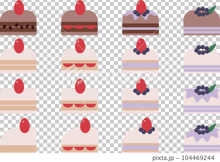シンプルなショートケーキ 104469244