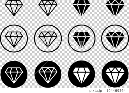 ダイヤのアイコンセット 104469364