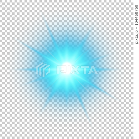 Blue star and sparks isolated on transparent background. Flares and sunbursts. Glowing light effects. PNG. Blue star and sparks isolated on transparent background. Flares and sunbursts. Glowing light effects. PNG. 104469769