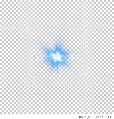 Blue star and sparks isolated on transparent background. Flares and sunbursts. Glowing light effects. PNG. Blue star and sparks isolated on transparent background. Flares and sunbursts. Glowing light effects. PNG. 104469844