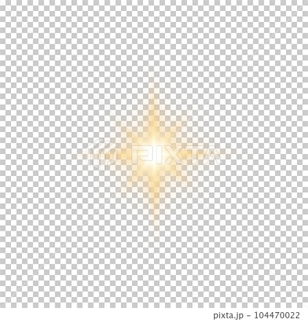 Golden star and sparks isolated on transparent background. Flares and sunbursts. Glowing light effects. PNG. Golden star and sparks isolated on transparent background. Flares and sunbursts. Glowing light effects. PNG. 104470022