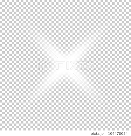 White star and sparks isolated on transparent background. Flares and sunbursts. Glowing light effects. PNG. 104470034