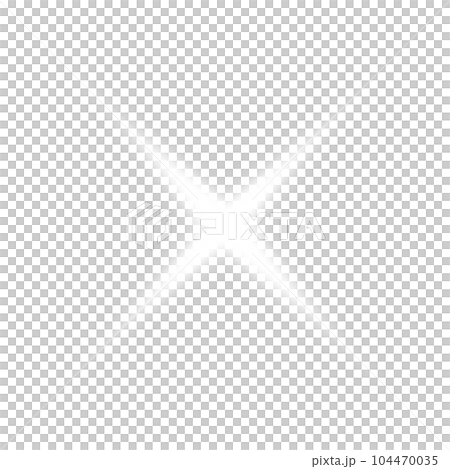 White star and sparks isolated on transparent background. Flares and sunbursts. Glowing light effects. PNG. 104470035