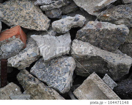 瓦礫(地震や解体工事などにも) 104471148