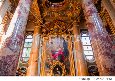 Jesuit church in Vienna, Austria, interiors 104471448