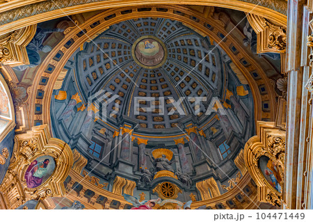 Jesuit church in Vienna, Austria, interiors 104471449