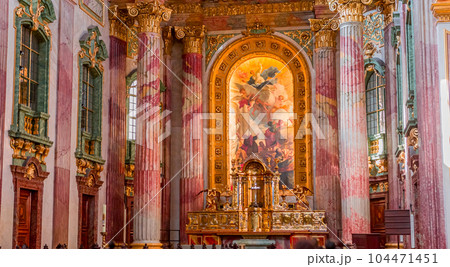 Jesuit church in Vienna, Austria, interiors 104471451