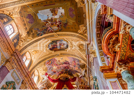 Jesuit church in Vienna, Austria, interiors 104471482