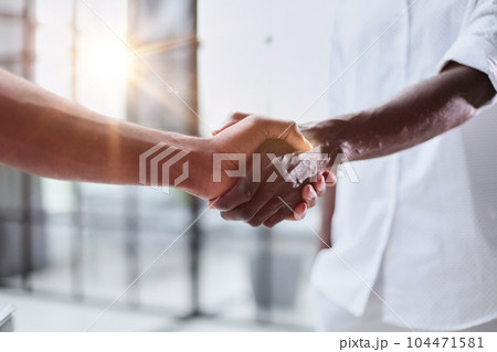 Businessman handshake for teamwork of business merger and acquisition,successful negotiate,hand shake, 104471581