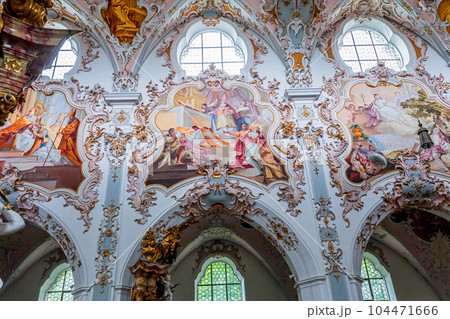 Rottenbuch abbey interiors, bavaria, germany 104471666