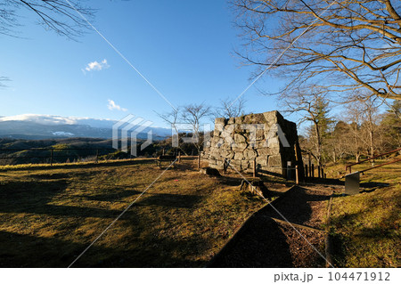 福島県　二本松市　冬　二本松城・霞ヶ城　搦手門 104471912