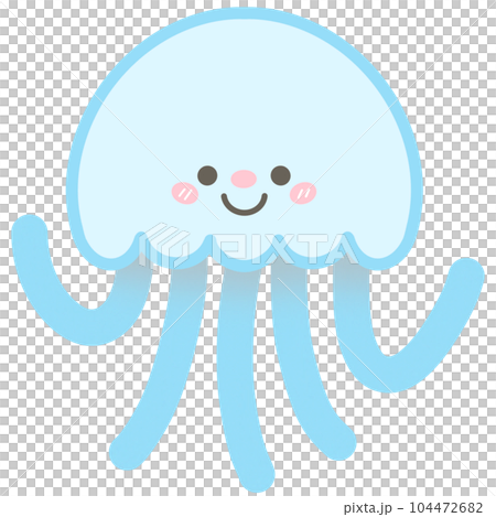 Cute pastel jellyfish Cute pastel jellyfish 104472682